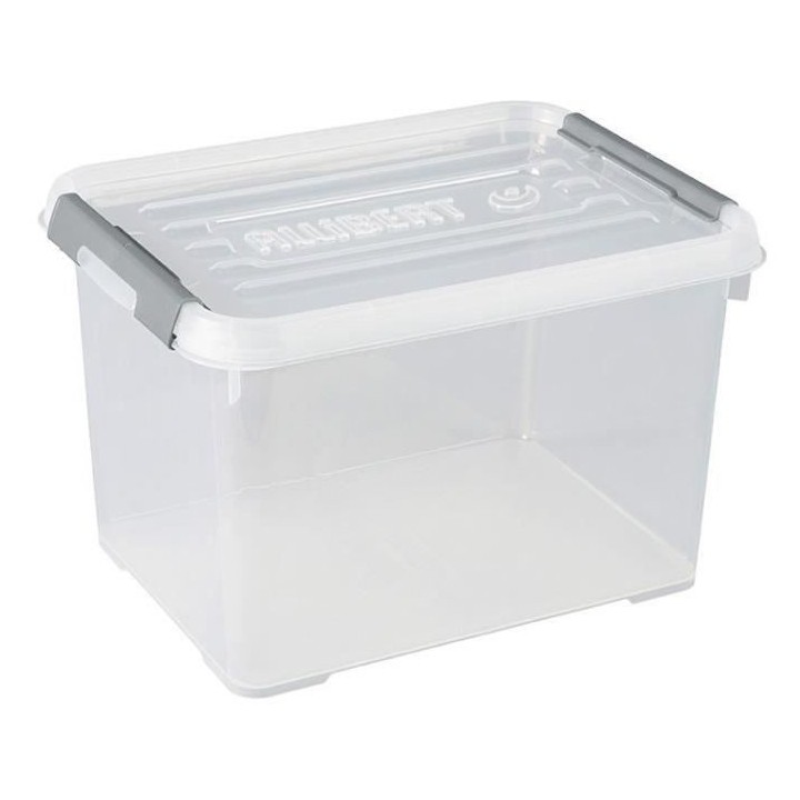 CURVER | HANDY PLUS 20L CLIPS GRIS, Rangement, Transparent, 40 x 29 x