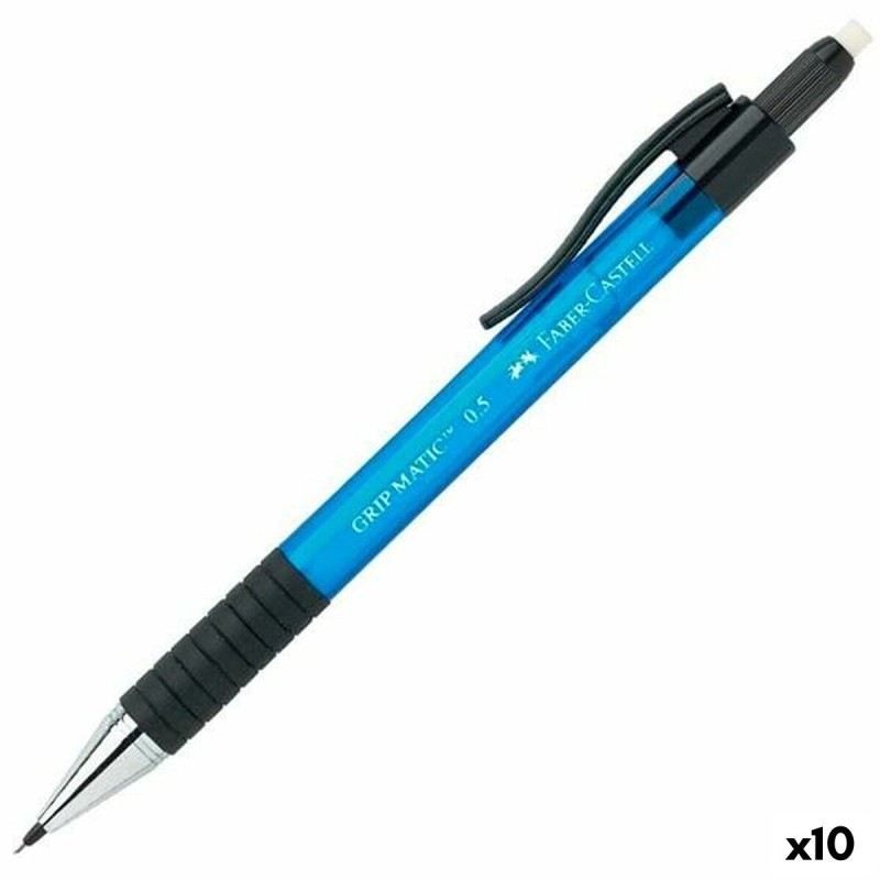 Portemines Faber-Castell Grip  Matic Bleu 0,5 mm (10 Unités)