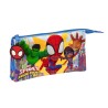 Trousse Fourre-Tout Triple Spiderman Team up Bleu 22 x 12 x 3 cm