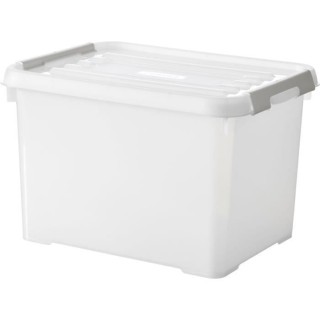CURVER | HANDY PLUS 20L CLIPS BLANC - 100% RECYCLE, Rangement, Milky,