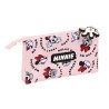 Trousse Fourre-Tout Triple Minnie Mouse Me time Rose (22 x 12 x 3 cm)