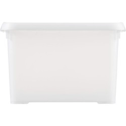 CURVER | HANDY PLUS 20L CLIPS BLANC - 100% RECYCLE, Rangement, Milky, 40 x 29 x 26 cm