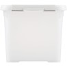 CURVER | HANDY PLUS 20L CLIPS BLANC - 100% RECYCLE, Rangement, Milky, 40 x 29 x 26 cm