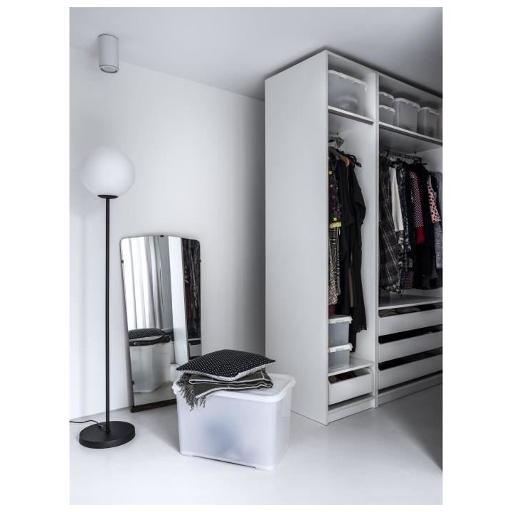 CURVER | HANDY PLUS 4L CLIPS BLANC - 100% RECYCLE, Rangement, Milky,