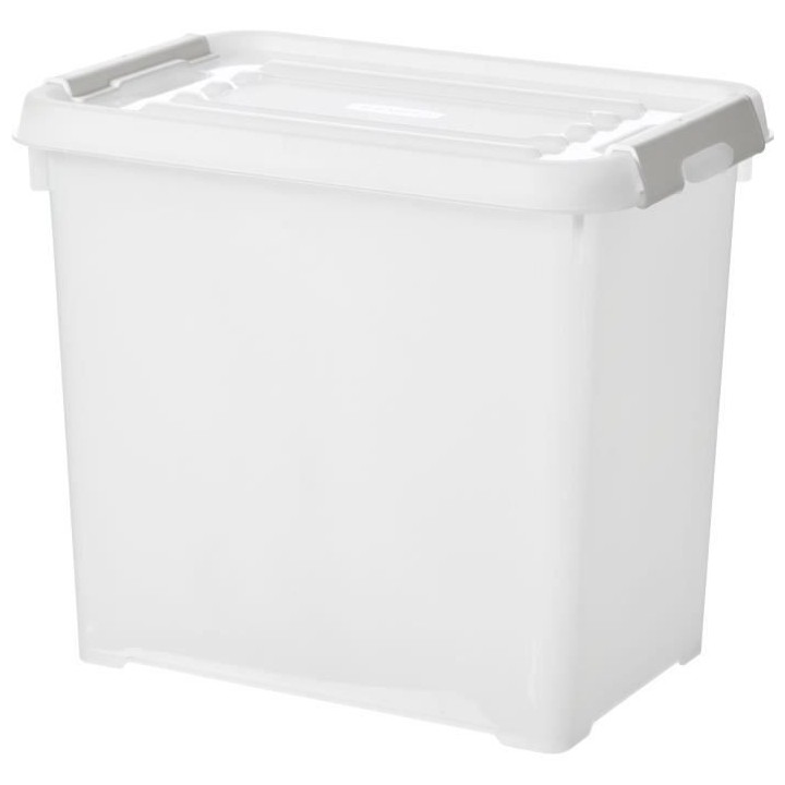 CURVER | HANDY PLUS 9L CLIPS BLANCS - 100% RECYCLE, Rangement, Milky,