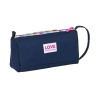 Trousse d'écolier Benetton Love Blue marine 20 x 11 x 8.5 cm