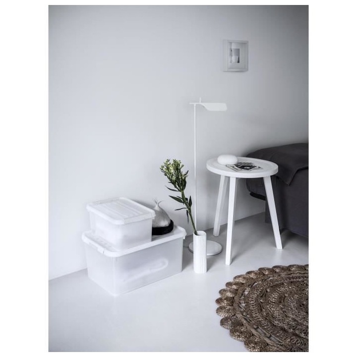 CURVER | Handy box - Plus 35L + clips gris avec couvercle 100% recycl