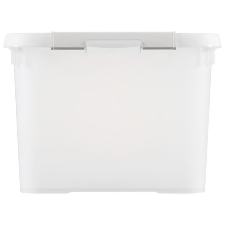 CURVER | HANDY PLUS 50L CLIPS BLANCS - 100% RECYCLE, Rangement, Milky
