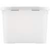 CURVER | HANDY PLUS 50L CLIPS BLANCS - 100% RECYCLE, Rangement, Milky, 60 x 40 x 29 cm