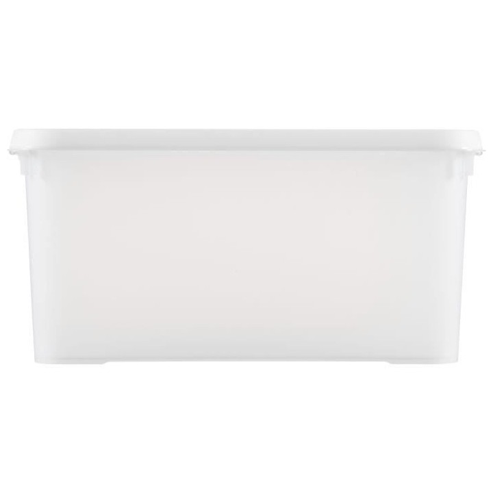 CURVER | HANDY PLUS 50L CLIPS BLANCS - 100% RECYCLE, Rangement, Milky