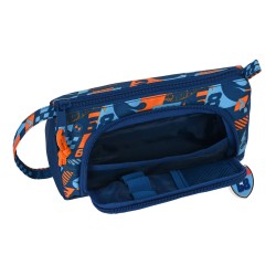 Trousse d'écolier Hot Wheels Speed club Orange Blue marine 20 x 11 x 8.5 cm