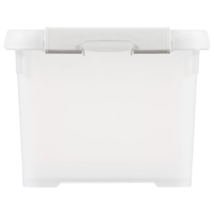 CURVER | HANDY PLUS 6L CLIPS BLANC - 100% RECYCLE, Rangement, Milky, 2