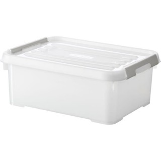 CURVER | HANDY PLUS 12L CLIPS BLANC - 100% RECYCLE, Rangement, Milky,