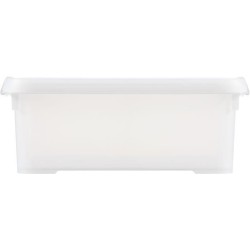 CURVER | HANDY PLUS 12L CLIPS BLANC - 100% RECYCLE, Rangement, Milky, 40 x 29 x 15 cm