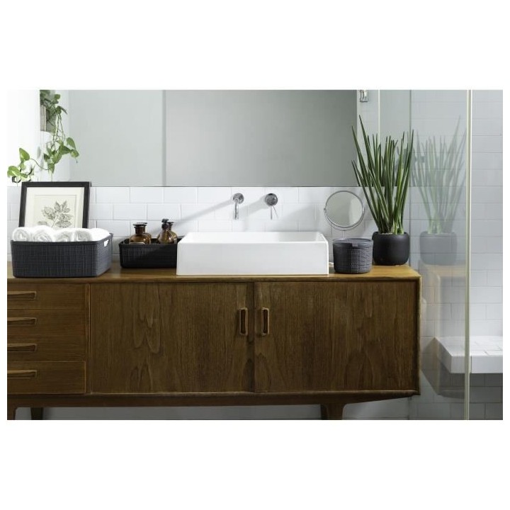 CURVER Boite ronde en jute avec couvercle - 2 L - 100% Recyclé