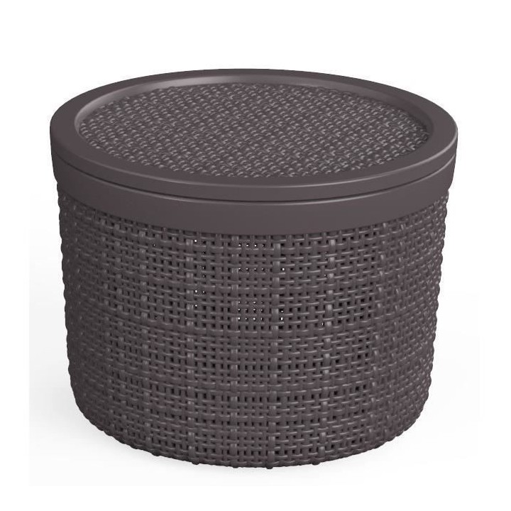 CURVER Boite ronde en jute avec couvercle - 2 L - 100% Recyclé