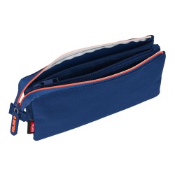 Trousse Fourre-Tout Triple Kelme Navy blue Orange Blue marine (22 x 12 x 3 cm)