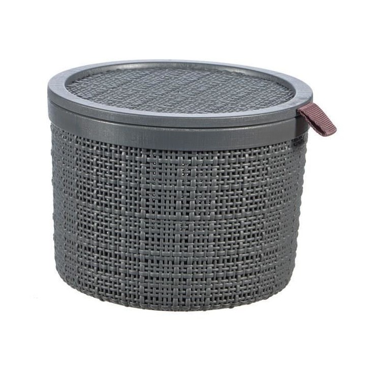 CURVER Boite ronde en jute avec couvercle - 2 L - 100 % Recyclé