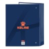 Reliure à anneaux Kelme Navy blue Orange Blue marine A4 (27 x 33 x 6 cm)