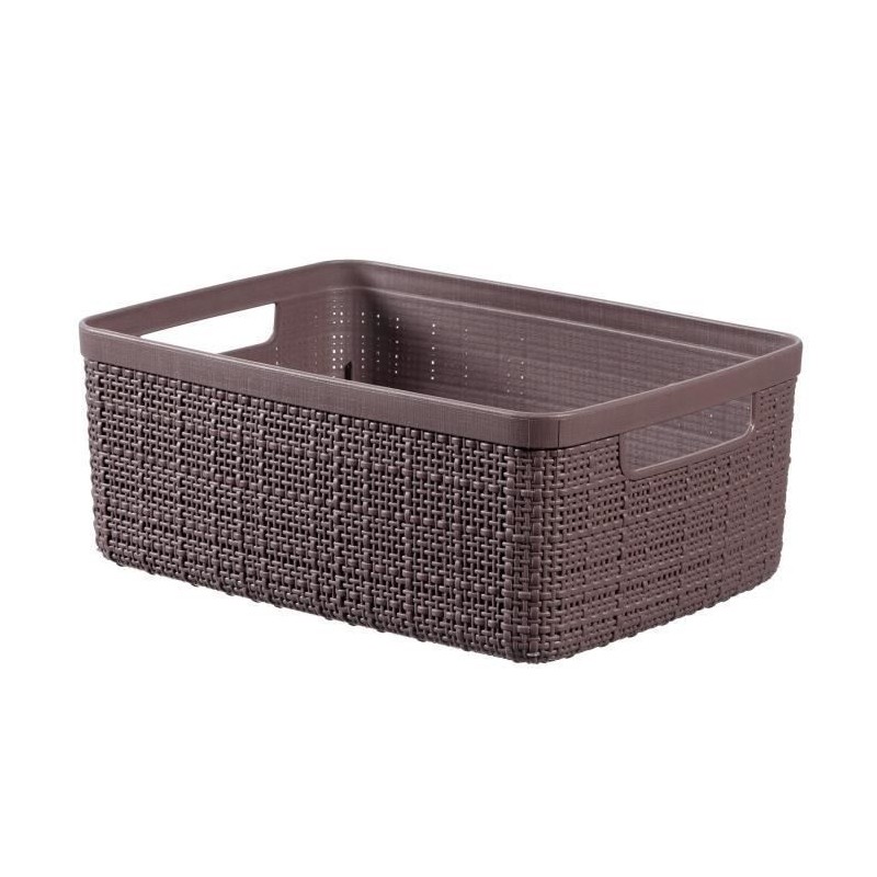 CURVER Paniere en jute - Rectangulaire - 5 L - 100% Recyclé