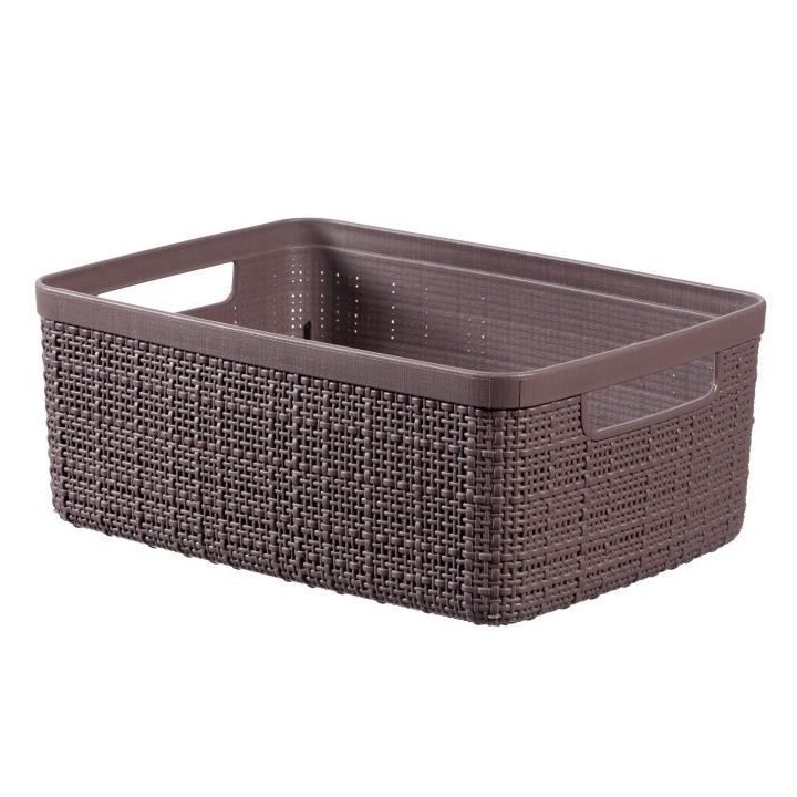 CURVER Paniere en jute - Rectangulaire - 5 L - 100% Recyclé