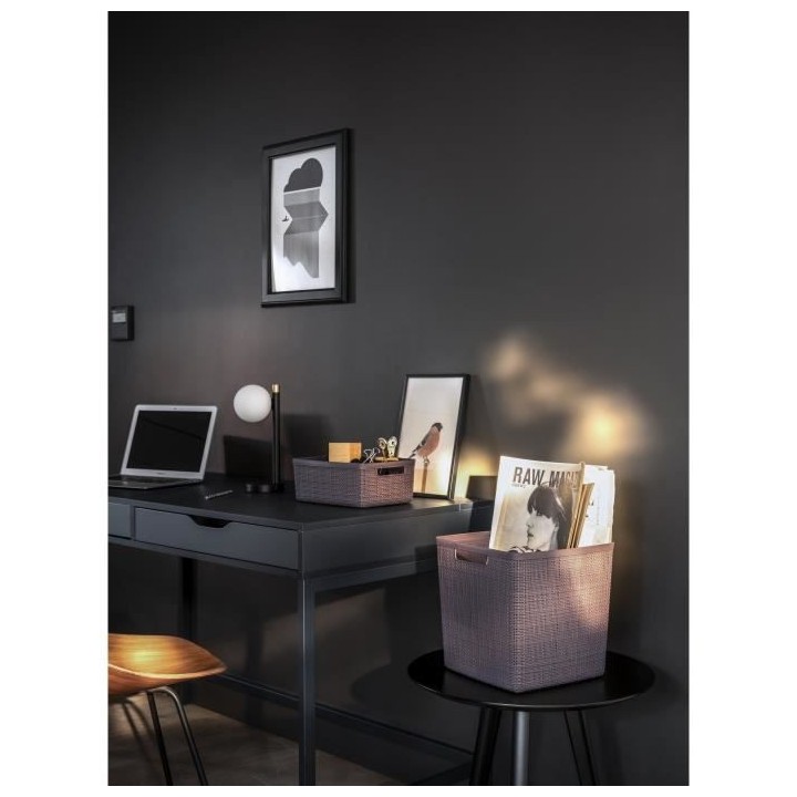 CURVER Paniere en jute - Rectangulaire - 5 L - 100% Recyclé