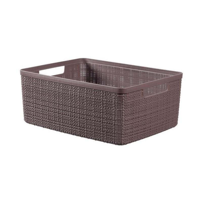 CURVER Paniere en jute - Rectangulaire M - 12 L - 100% Recyclé