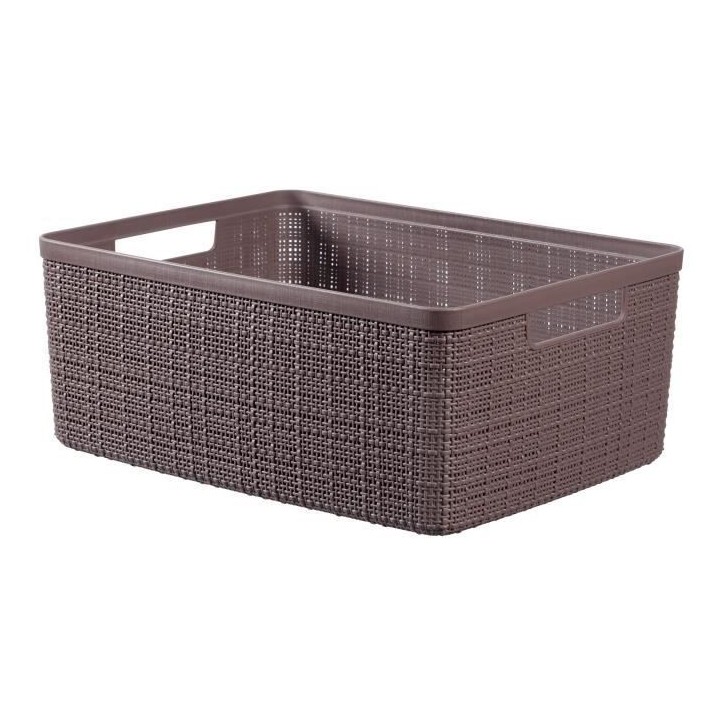 CURVER Paniere en jute - Rectangulaire M - 12 L - 100% Recyclé