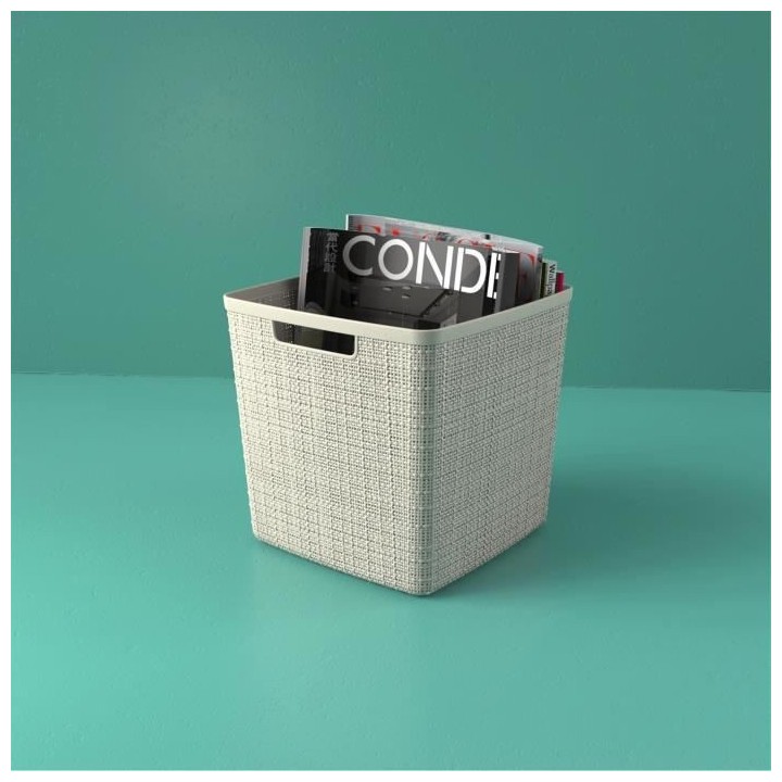 CURVER Paniere Jute cube 17 L - Beige