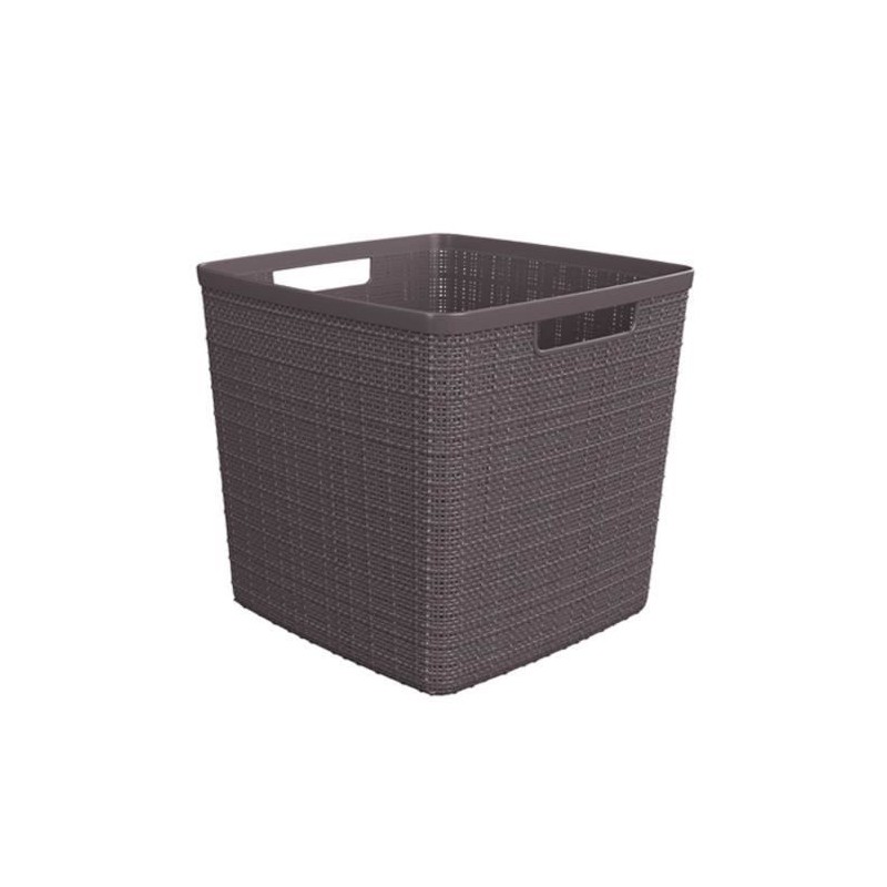 CURVER Paniere en jute - Cube - 17 L - 100% Recyclé