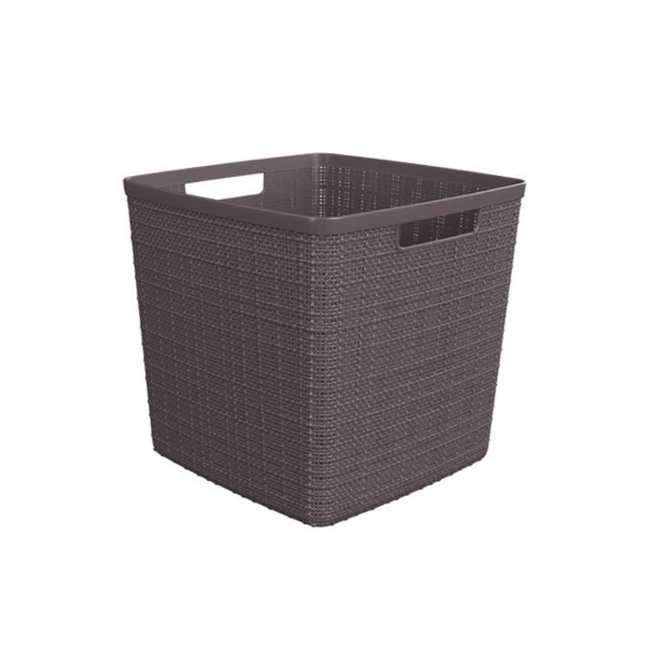 CURVER Paniere en jute - Cube - 17 L - 100% Recyclé