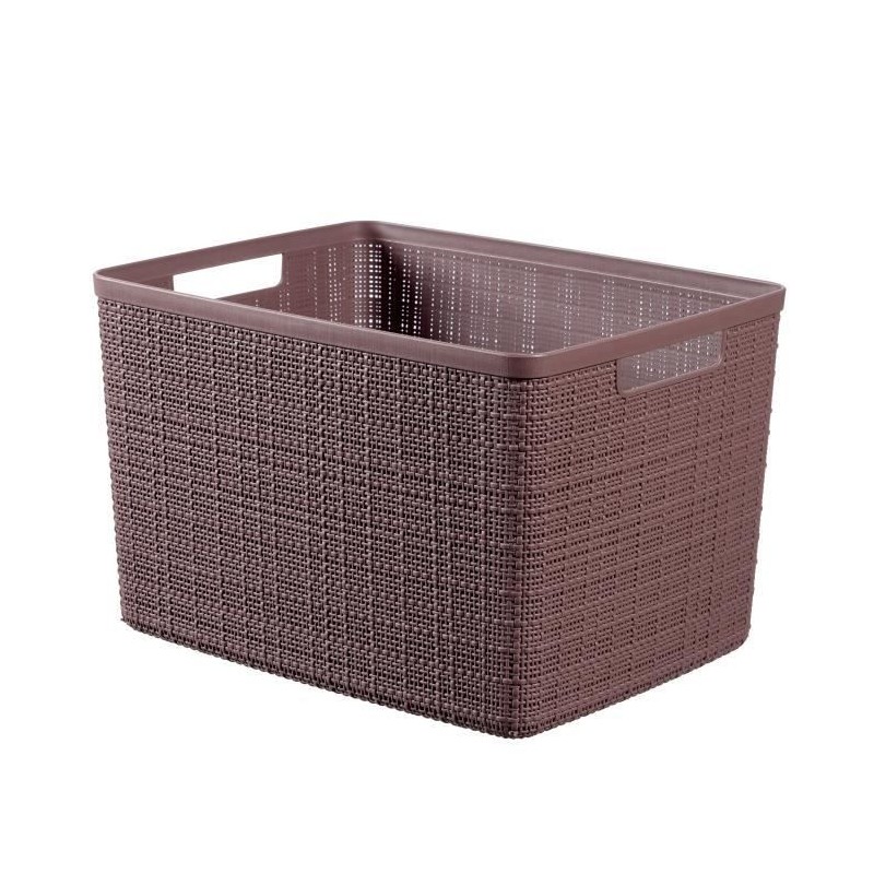 CURVER Paniere en jute - Rectangulaire - 20 L - 100 % Recyclé