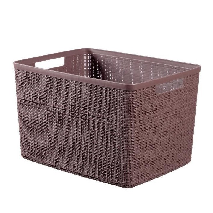CURVER Paniere en jute - Rectangulaire - 20 L - 100 % Recyclé