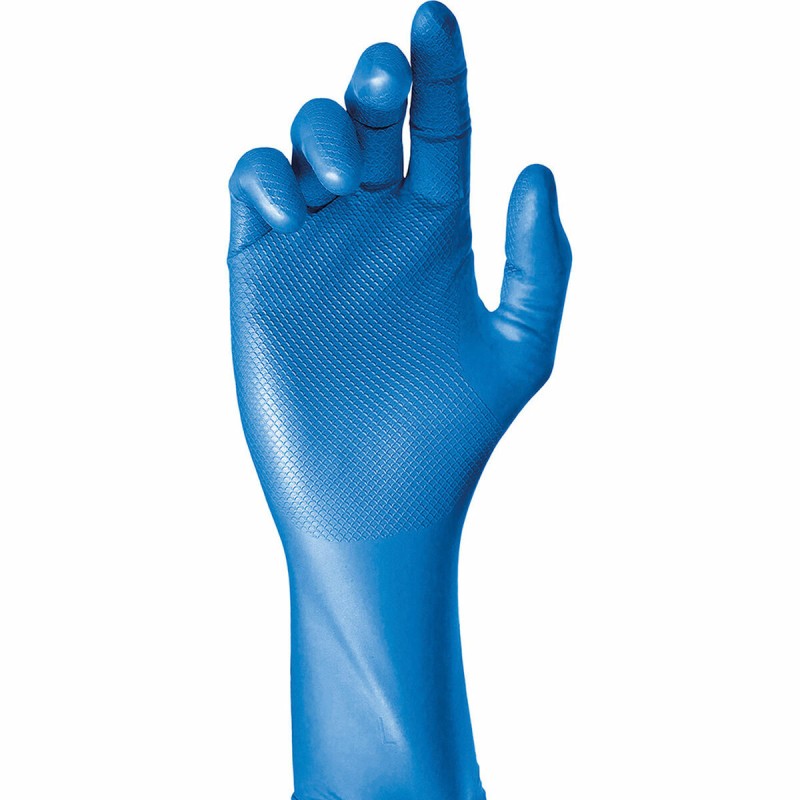 Gants Jetables JUBA Caisse Sans poudre Bleu Nitrile (50 Unités)