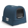 CURVER Maison de toilette - Bleu - Pour chat - 51 x 38,5 x 39,5 cm