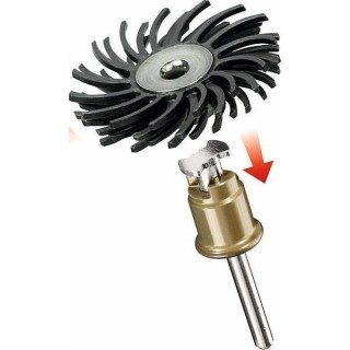 Brosse abrasive de précision DREMEL S471 'Diametre 25mm, Grain 36, Po