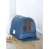 CURVER Maison de toilette - Bleu - Pour chat - 51 x 38,5 x 39,5 cm