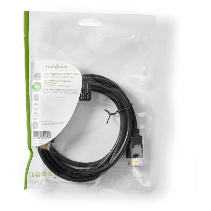 NEDIS Ultra High Speed HDMI™ Cable - HDMI™ Connector - HDMI™ Con