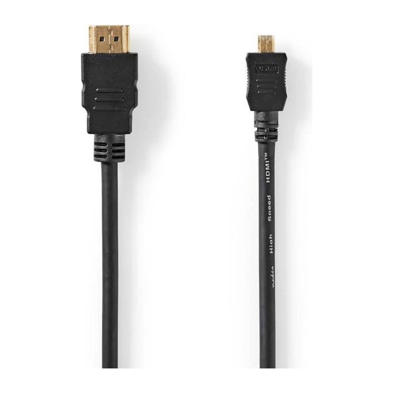 Câble HDMI / Micro HDMI 1.5m. 4K/30Hz.10.2 Gbps.