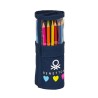 Trousse Scolaire avec Accessoires Benetton Love Blue marine (27 Pièces) (7 x 20 x 7 cm)