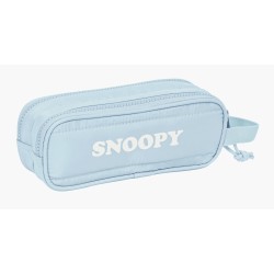 Trousse Fourre-Tout Double Snoopy Imagine Bleu (21 x 8 x 6 cm)