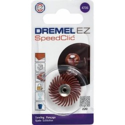 Brosse Abrasive de Précision DREMEL S473 - (Diametre 25mm, Grain 220 pour Ponçage Fin et Polissage)