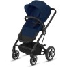 CBX BY CYBEX Poussette duo Talos S - Des la naissance - Jusqu'a 22kg - Dossier inclinable - Roues increvables - Black Navy Blue