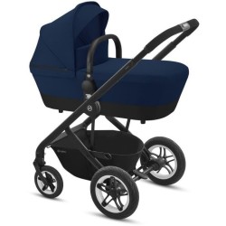 CBX BY CYBEX Poussette duo Talos S - Des la naissance - Jusqu'a 22kg - Dossier inclinable - Roues increvables - Black Navy Blue