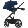 CBX BY CYBEX Poussette duo Talos S - Des la naissance - Jusqu'a 22kg - Dossier inclinable - Roues increvables - Black Navy Blue