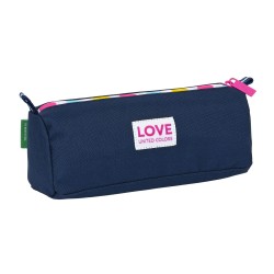 Trousse d'écolier Benetton Love Blue marine (21 x 8 x 7 cm)