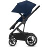 CBX BY CYBEX Poussette duo Talos S - Des la naissance - Jusqu'a 22kg - Dossier inclinable - Roues increvables - Black Navy Blue