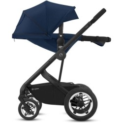 CBX BY CYBEX Poussette duo Talos S - Des la naissance - Jusqu'a 22kg - Dossier inclinable - Roues increvables - Black Magnolia P