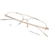 Monture de Lunettes Homme Porsche Design P8359-B-56 ø 56 mm Doré