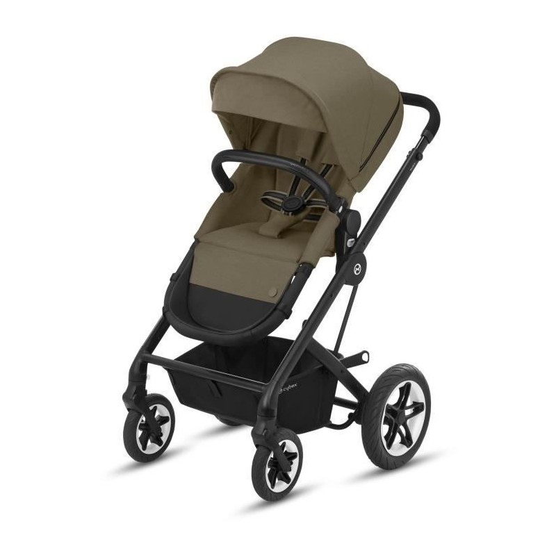 CBX BY CYBEX Poussette duo Talos S - Des la naissance - Jusqu'a 22kg - Dossier inclinable - Roues increvables - Black classic/be